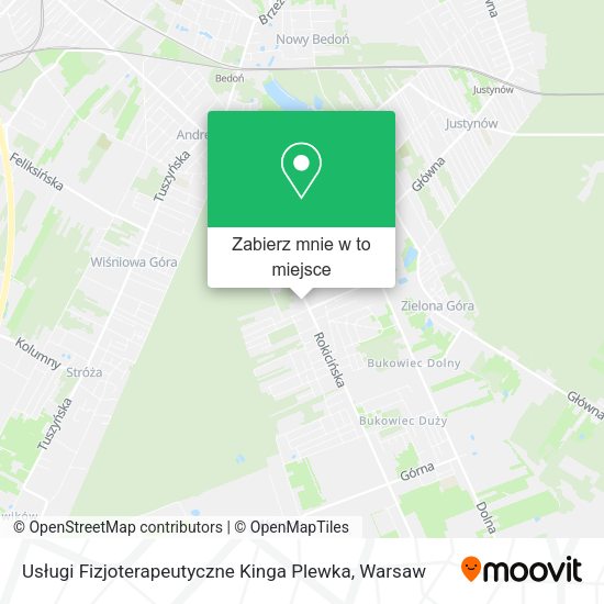 Mapa Usługi Fizjoterapeutyczne Kinga Plewka