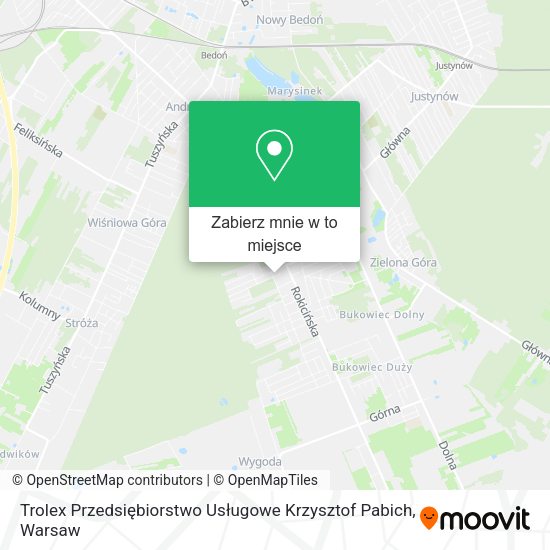 Mapa Trolex Przedsiębiorstwo Usługowe Krzysztof Pabich