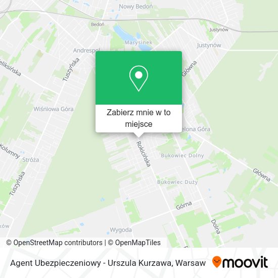 Mapa Agent Ubezpieczeniowy - Urszula Kurzawa