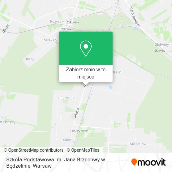 Mapa Szkoła Podstawowa im. Jana Brzechwy w Będzelinie