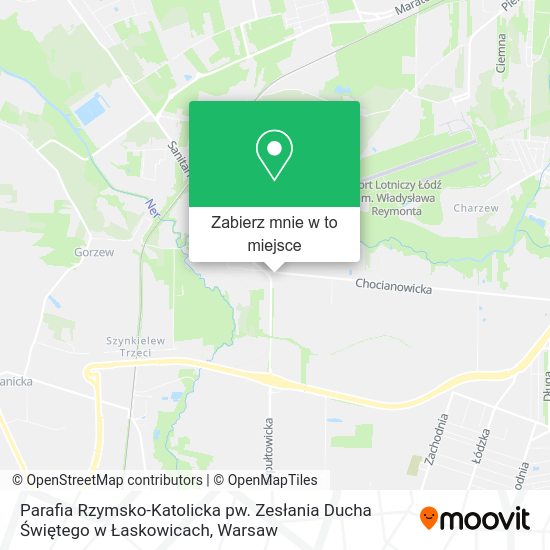 Mapa Parafia Rzymsko-Katolicka pw. Zesłania Ducha Świętego w Łaskowicach