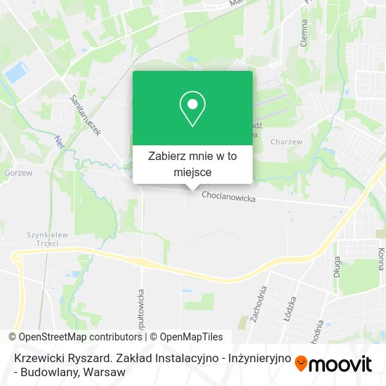 Mapa Krzewicki Ryszard. Zakład Instalacyjno - Inżynieryjno - Budowlany