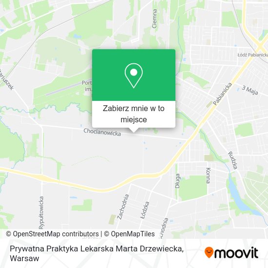 Mapa Prywatna Praktyka Lekarska Marta Drzewiecka