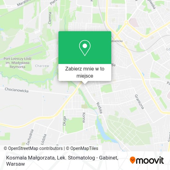 Mapa Kosmala Małgorzata, Lek. Stomatolog - Gabinet