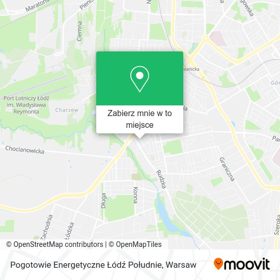 Mapa Pogotowie Energetyczne Łódź Południe