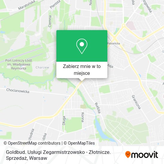 Mapa Goldbud. Usługi Zegarmistrzowsko - Złotnicze. Sprzedaż