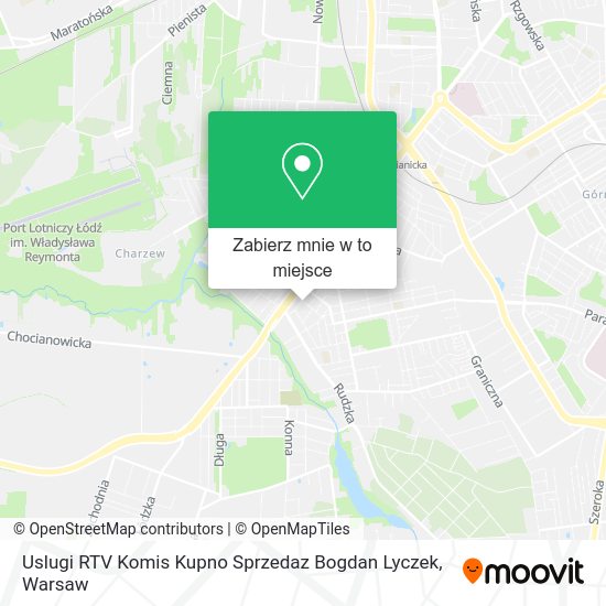 Mapa Uslugi RTV Komis Kupno Sprzedaz Bogdan Lyczek