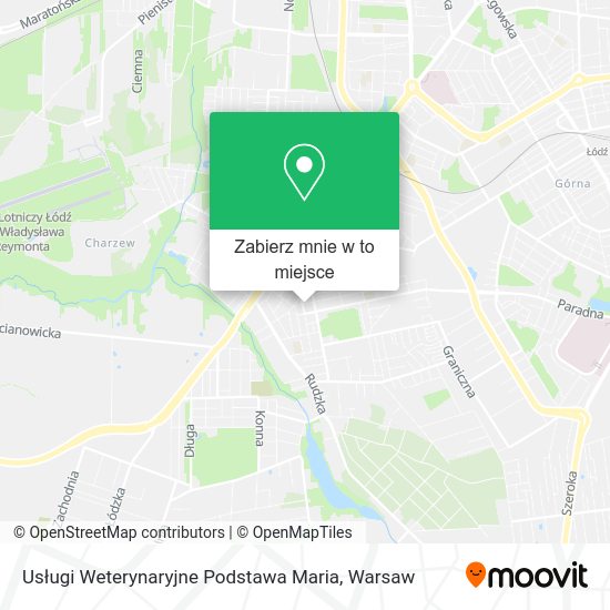 Mapa Usługi Weterynaryjne Podstawa Maria