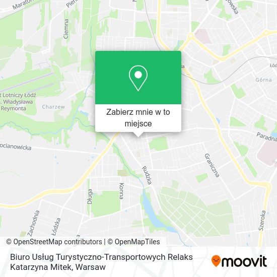 Mapa Biuro Usług Turystyczno-Transportowych Relaks Katarzyna Mitek