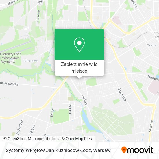 Mapa Systemy Wkrętów Jan Kuzniecow Łódź