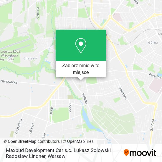 Mapa Maxbud Development Car s.c. Łukasz Sołowski Radosław Lindner