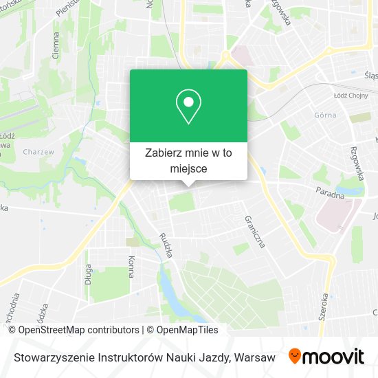 Mapa Stowarzyszenie Instruktorów Nauki Jazdy