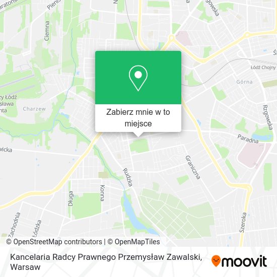 Mapa Kancelaria Radcy Prawnego Przemysław Zawalski