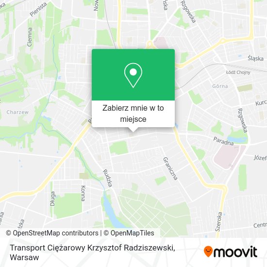 Mapa Transport Ciężarowy Krzysztof Radziszewski