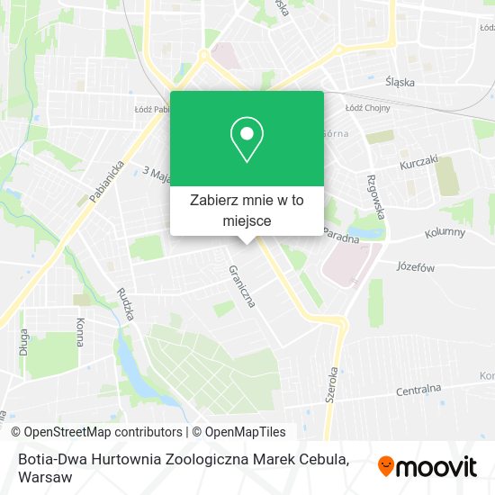 Mapa Botia-Dwa Hurtownia Zoologiczna Marek Cebula