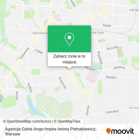 Mapa Agencja Celna Ango-Impex Iwona Pietrakiewicz