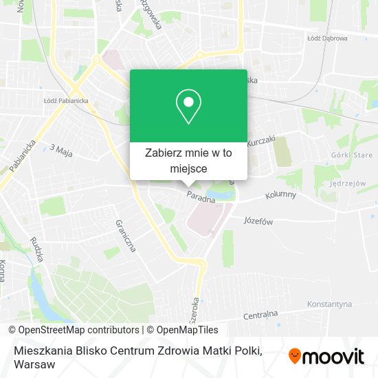 Mapa Mieszkania Blisko Centrum Zdrowia Matki Polki