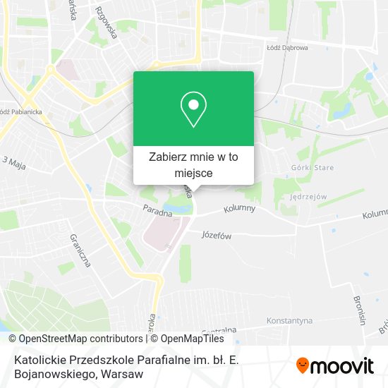 Mapa Katolickie Przedszkole Parafialne im. bł. E. Bojanowskiego