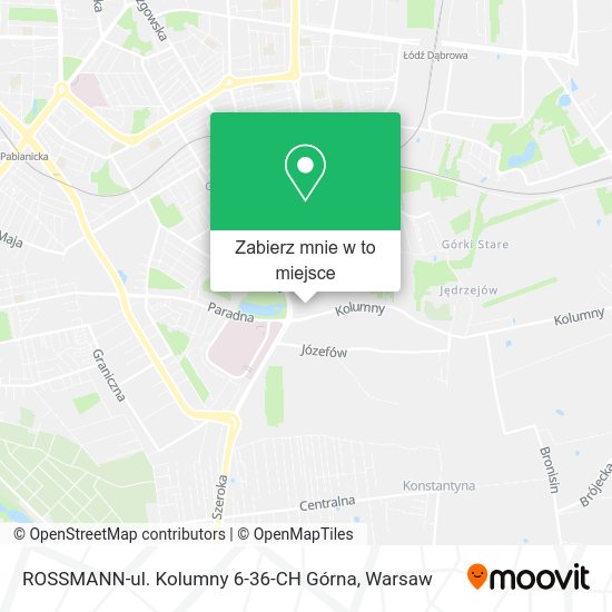 Mapa ROSSMANN-ul. Kolumny 6-36-CH Górna