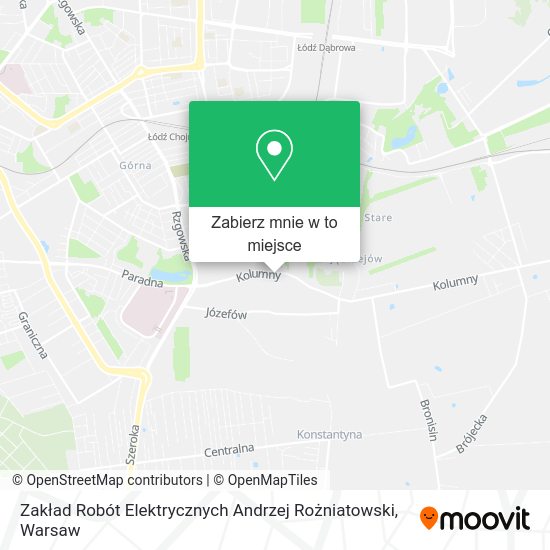 Mapa Zakład Robót Elektrycznych Andrzej Rożniatowski