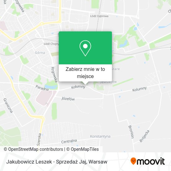 Mapa Jakubowicz Leszek - Sprzedaż Jaj