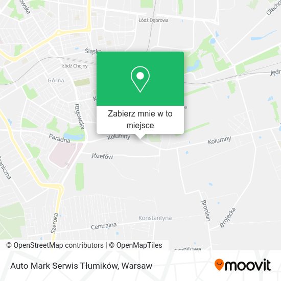 Mapa Auto Mark Serwis Tłumików