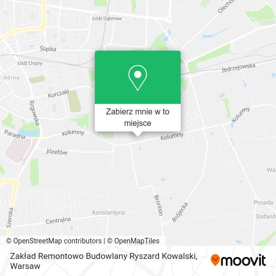 Mapa Zakład Remontowo Budowlany Ryszard Kowalski