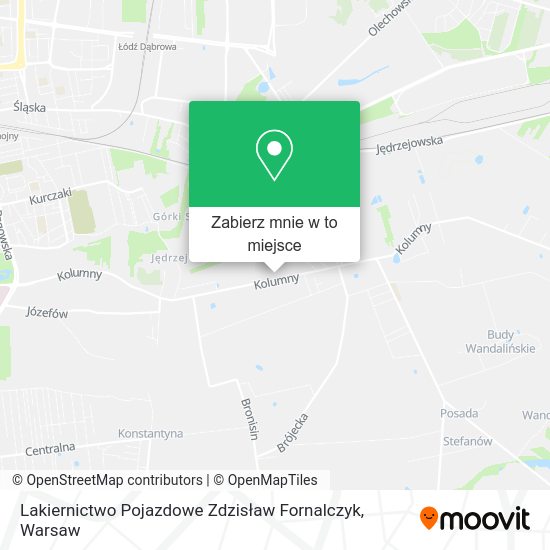 Mapa Lakiernictwo Pojazdowe Zdzisław Fornalczyk