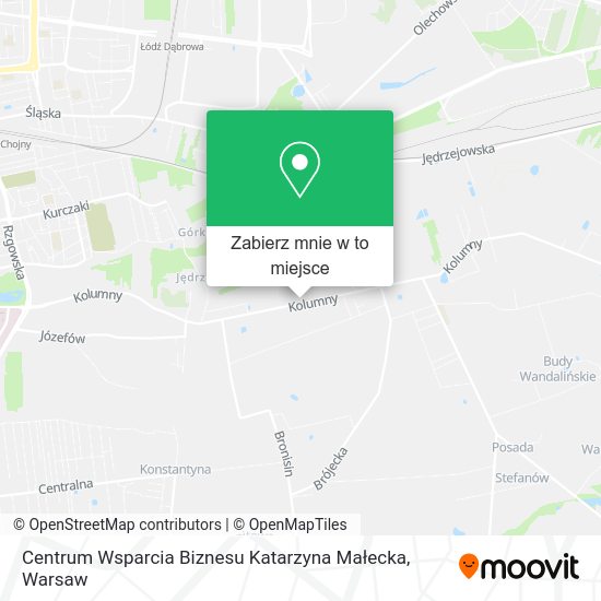 Mapa Centrum Wsparcia Biznesu Katarzyna Małecka