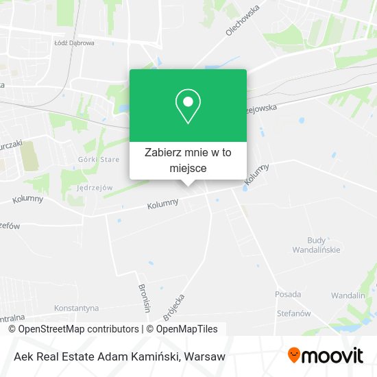 Mapa Aek Real Estate Adam Kamiński