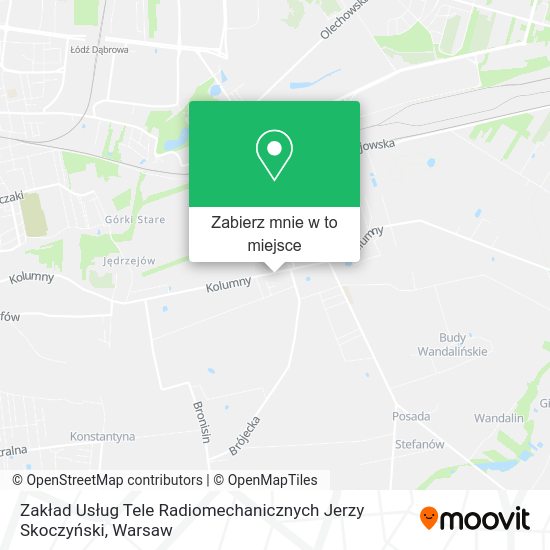 Mapa Zakład Usług Tele Radiomechanicznych Jerzy Skoczyński