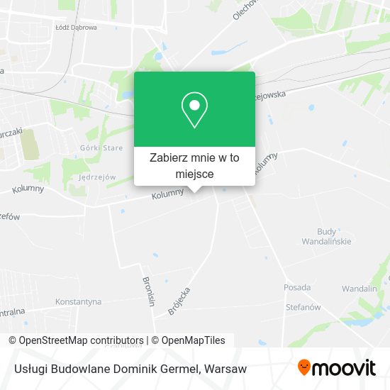 Mapa Usługi Budowlane Dominik Germel
