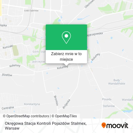 Mapa Okręgowa Stacja Kontroli Pojazdów Stalmex