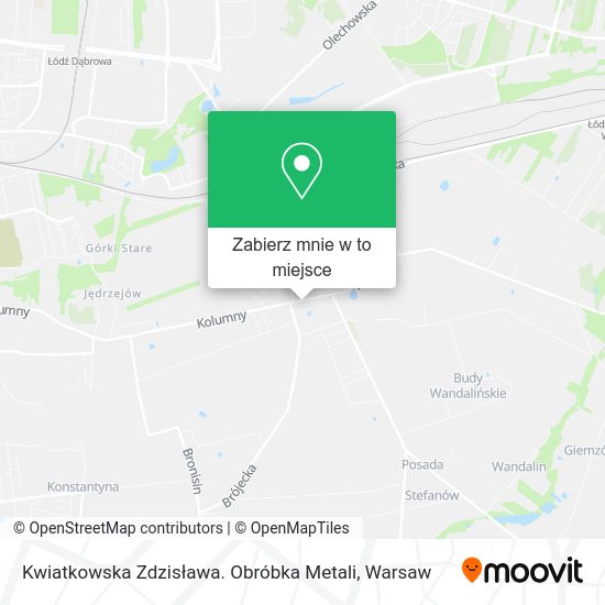 Mapa Kwiatkowska Zdzisława. Obróbka Metali