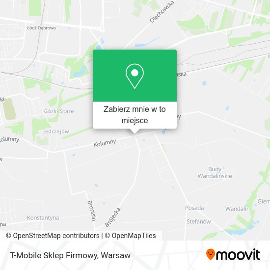 Mapa T-Mobile Sklep Firmowy