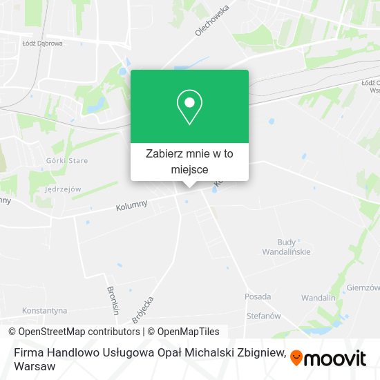 Mapa Firma Handlowo Usługowa Opał Michalski Zbigniew