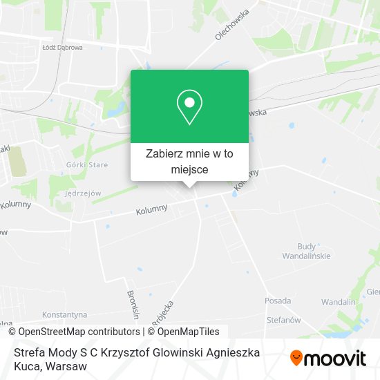 Mapa Strefa Mody S C Krzysztof Glowinski Agnieszka Kuca