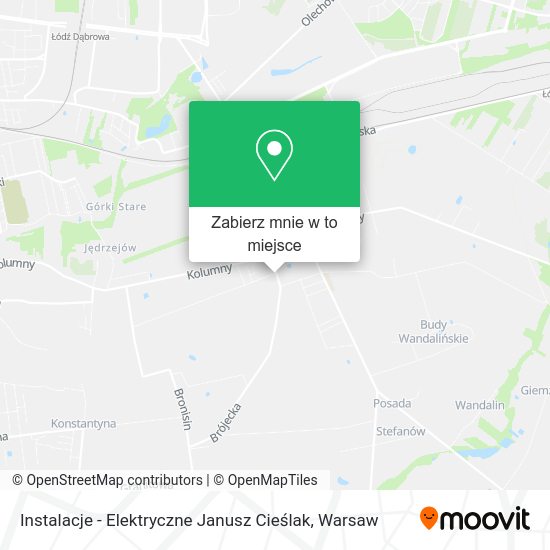 Mapa Instalacje - Elektryczne Janusz Cieślak