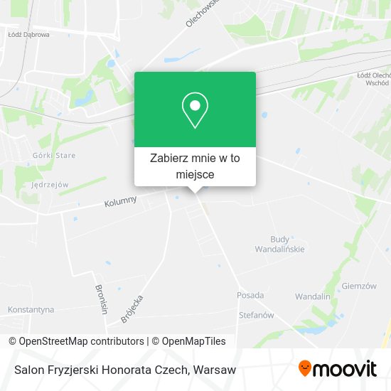 Mapa Salon Fryzjerski Honorata Czech