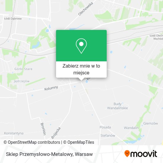 Mapa Sklep Przemysłowo-Metalowy