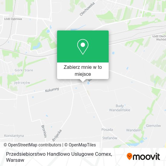 Mapa Przedsiebiorstwo Handlowo Uslugowe Comex