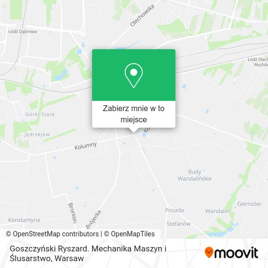 Mapa Goszczyński Ryszard. Mechanika Maszyn i Ślusarstwo