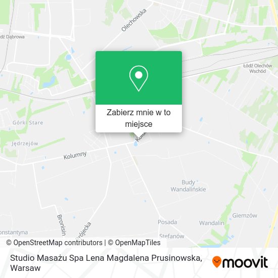 Mapa Studio Masażu Spa Lena Magdalena Prusinowska