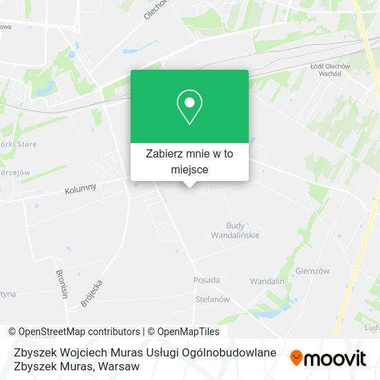 Mapa Zbyszek Wojciech Muras Usługi Ogólnobudowlane Zbyszek Muras