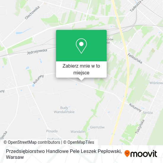 Mapa Przedsiębiorstwo Handlowe Pele Leszek Pepłowski