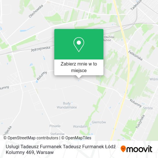 Mapa Usługi Tadeusz Furmanek Tadeusz Furmanek Łódź Kolumny 469