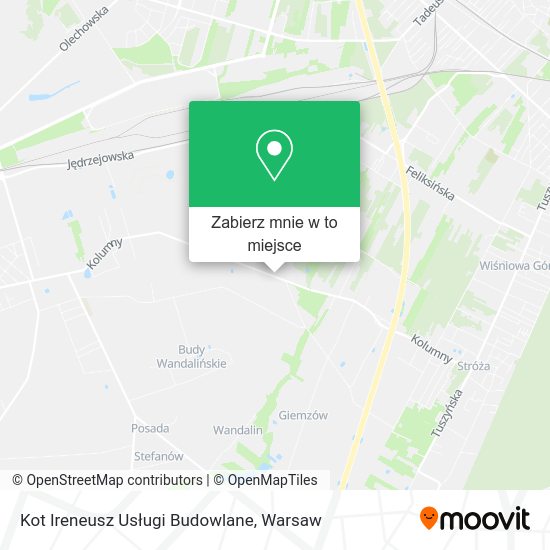 Mapa Kot Ireneusz Usługi Budowlane