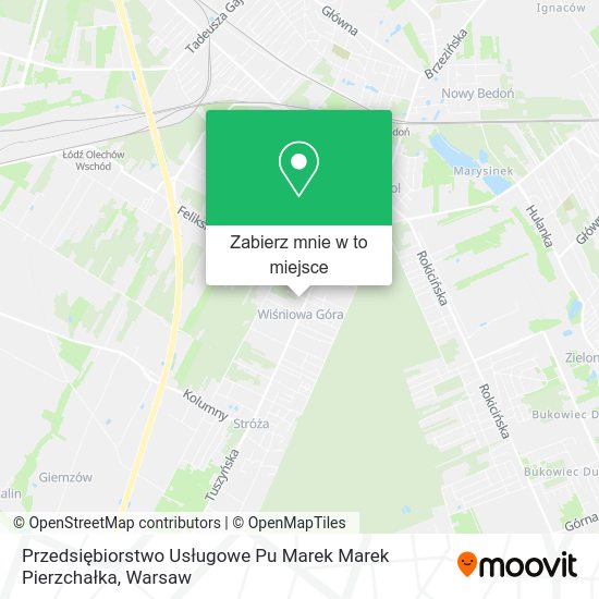 Mapa Przedsiębiorstwo Usługowe Pu Marek Marek Pierzchałka