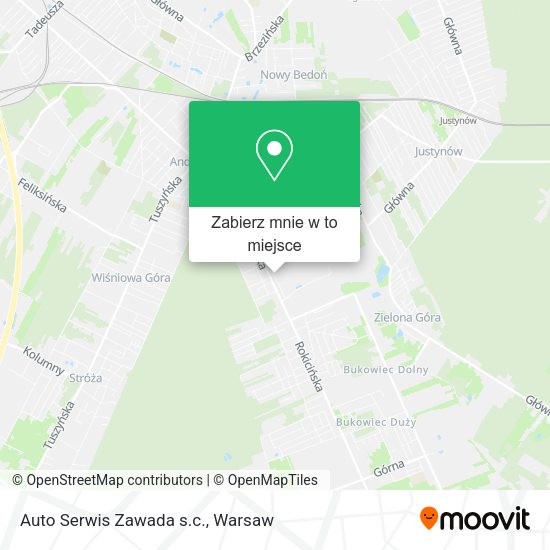 Mapa Auto Serwis Zawada s.c.