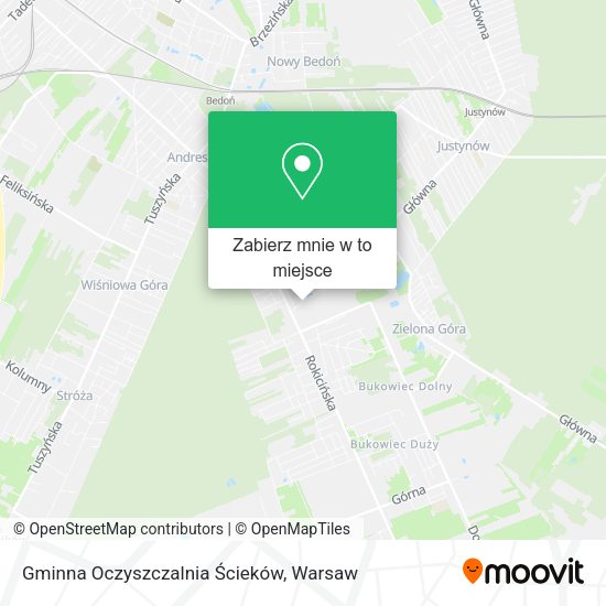 Mapa Gminna Oczyszczalnia Ścieków